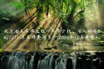 北京油车车牌出租一年多少钱、深入知晓北京车牌费用多少(2024年10月更新）