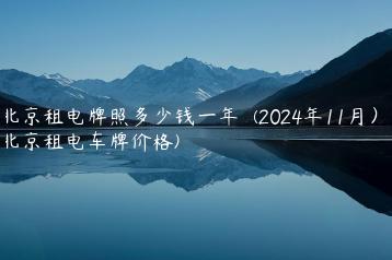 北京租电牌照多少钱一年  (2024年11月）(北京租电车牌价格)